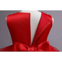 Load image into Gallery viewer, Girls' Patchwork Mesh Bow Party Dress
