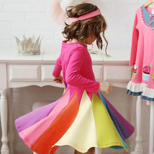 Load image into Gallery viewer, Girls' Rainbow Casual Dress
