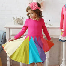 Load image into Gallery viewer, Girls' Rainbow Casual Dress

