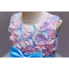 Load image into Gallery viewer, Girl's Rainbow Tulle Lace Dress
