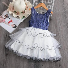 将图片加载到图库查看器，Girls' Ruffle Mesh Embroidered Dress
