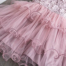 将图片加载到图库查看器，Girls' Ruffle Mesh Embroidered Dress
