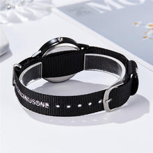 将图片加载到图库查看器，Girls Small Elegant Wrist Watch Women Fashion Nylon Strap Dress Quartz Watch Simple Wild Girlfriends Couple Watch Analog Quartz Watches With Nylon Strap Nylon Band Wristwatch
