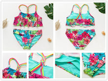 Load image into Gallery viewer, Girls Swimsuit High quality Girls swimwear Two pieces Kids Bikini Set Swimming Suit For Children Girls Swimsuit Flounce Bikini Set 2 Piece Swimwear Watermelon Ruffle Bathing Suits
