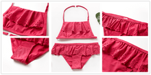 Load image into Gallery viewer, Girls Swimsuit Kids Swimwear Cute Print Kids Bikini Sets Girls Swimsuits Two Piece Bathing Suit Sets 3D Printed Swimwear Ruffle Style Children Swimwear Kids Beach Wear 2-16 Year
