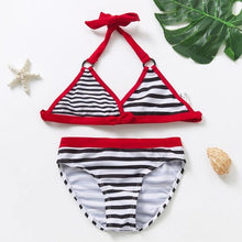 Load image into Gallery viewer, Girls Swimsuit Kids Swimwear Cute Print Kids Bikini Sets Girls Swimsuits Two Piece Bathing Suit Sets 3D Printed Swimwear Ruffle Style Children Swimwear Kids Beach Wear 2-16 Year
