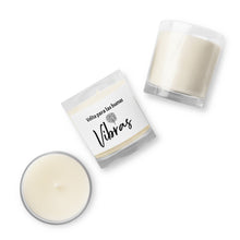 Load image into Gallery viewer, Buenas Vibras Glass jar soy wax candle
