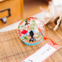 将图片加载到图库查看器，Glass Wind Chimes Japanese-Style Wind Chime Simple And Beautiful Label Pendnat Wind Bells Japanese Glass Wind Chime Handmade Pendants For Birthday Gift and Home Decors
