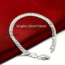将图片加载到图库查看器，Gleaming Treasure Elegant 925 Sterling Silver Bracelet
