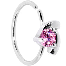 将图片加载到图库查看器，20G 3/8 Pink Gem Sassy Seamless Circular Ring
