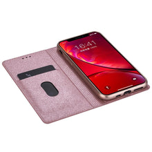 Load image into Gallery viewer, Glitter Leather Magnetic Flip Case for IPhone 14 13 11 12 Mini Pro Max Wallet Card Holder Cover Flip Shockproof Leather Wallet Case With Stand Silicone Bumper Cover
