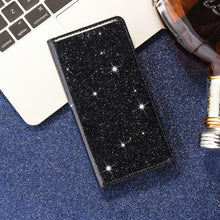 Load image into Gallery viewer, Glitter Leather Magnetic Flip Case for IPhone 14 13 11 12 Mini Pro Max Wallet Card Holder Cover Flip Shockproof Leather Wallet Case With Stand Silicone Bumper Cover
