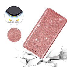 Load image into Gallery viewer, Glitter Leather Magnetic Flip Case for IPhone 14 13 11 12 Mini Pro Max Wallet Card Holder Cover Flip Shockproof Leather Wallet Case With Stand Silicone Bumper Cover
