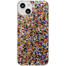 Load image into Gallery viewer, Glitter Sequins Slim Phone Case For iPhone 11 12 13 X XR XS Max 7 8 Plus Shining Clear Soft Silicone Cover Glitter Camera Lens Case, Cute Shiny Diamond Slim Clear Back Cover and Matte Cushioned Silicone Shockproof Case
