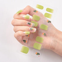 Load image into Gallery viewer, Glitter Series Shiny Manicure Decoration Designed Nail Art Stickers Nail Decoration Nail Wraps Shiny Tattoos Kids Nails Art Decoration Nail Strips Shiny French Tip Guides Stickers French Nail Stickers Form Fringe Guides
