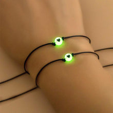 Load image into Gallery viewer, Glow In Dark Hand Bracelets With Luminous Bead Matching Friendship Bracelets Gift Luminous Acrylic Friendship Card Bracelet Set Couples Matching Bracelets Friendship Jewelry For Valentine's Day Mother's Day

