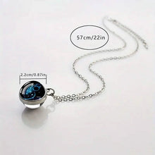 Load image into Gallery viewer, Glow-in-the-Dark Zodiac Pendant Necklace
