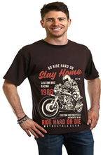 Load image into Gallery viewer, Go Ride Hard Men's Bamboo Viscose/Organic Cotton Short Sleeve Graphic T-Shirt
