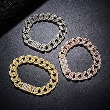 Load image into Gallery viewer, Gold Filled High Polish Finish Men's Bracelet Hip Hop Miami Cuban Link
