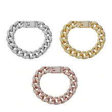 Load image into Gallery viewer, Gold Filled High Polish Finish Men's Bracelet Hip Hop Miami Cuban Link
