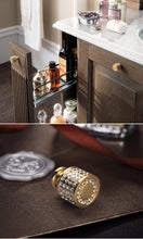 将图片加载到图库查看器，Gold Luxury Door Handles Zinc Alloy Cabinet Handle Drawer Knobs European Wardrobe Pulls Kitchen Furniture Handle Wardrobe Drawer Dresser Closet Furniture Door Handles Knobs Kitchen Office Home Hardware
