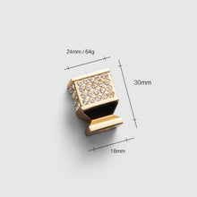 将图片加载到图库查看器，Gold Luxury Door Handles Zinc Alloy Cabinet Handle Drawer Knobs European Wardrobe Pulls Kitchen Furniture Handle Wardrobe Drawer Dresser Closet Furniture Door Handles Knobs Kitchen Office Home Hardware
