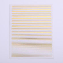 将图片加载到图库查看器，Gold Silver 3D Nail Sticker Curve Stripe Lines Nails Stickers Gradient Adhesive Striping Tape Nail Art Stickers Decal Decoration Metallic Curve Strip Line Nail Decal Self-Adhesive 3D Wave Design Decoration for Women Girls
