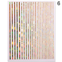 将图片加载到图库查看器，Gold Silver 3D Nail Sticker Curve Stripe Lines Nails Stickers Gradient Adhesive Striping Tape Nail Art Stickers Decal Decoration Metallic Curve Strip Line Nail Decal Self-Adhesive 3D Wave Design Decoration for Women Girls
