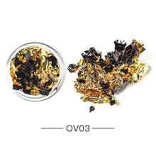 将图片加载到图库查看器，Gold Silver Irregular Aluminum Foil Paper Nail Art Sticker 3D Glitter Manicure UV Gel Polish Nail Decoration Tools Decoration Stickers Decoration New Gold Nail Transfer Foils for Nail Arts Nails Supply Holographic Effect Nail Art Foil Stickers
