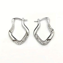 Load image into Gallery viewer, Golden Plated Zircon Jewelry Earrings
