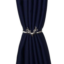 Load image into Gallery viewer, Golden Silver Curtain Clip Curtains Holders Feather Shape Tieback Buckle Clips Curtain Accessories Home Decor Modern Simple Style Curtain Tie Backs Decorative with Spring Curtain Strap Metal Plating Decorative Accessories 30cm

