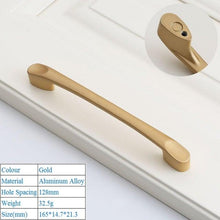 Load image into Gallery viewer, Golden Simple Fashion Aluminum Alloy Furniture Handles Bookcase Handles Wine Cabinet Handles Door Knob Handles For Cabinet Cabinet Knobs Cupboard Drawers Cabinet Dresser Bookcase Wardrobe 2.2CM
