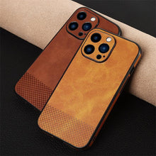 Load image into Gallery viewer, Gorgeous Luxury Genuine Leather Phone Case For iphone 13 Pro Max 12 11 14Pro Max XR XS MAX 7Plus Shockproof Cover Full Protective  Slim Leather Luxury PU Flexible Bumper Non-Slip Grip Shockproof Full Body Protective Cover Men Women Phone Cases
