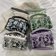 Load image into Gallery viewer, Graffiti Trendy Chain Crossbody Bag for Women
