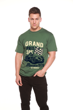 将图片加载到图库查看器，Grand Prix Men's Bamboo Viscose/Organic Cotton Short Sleeve Graphic T-Shirt
