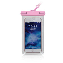 Load image into Gallery viewer, Gray Drop Resistant Waterproof Bag For Mobile Phones Under 6.9 Inches Plastic Mobile Phone Waterproof Case Diving Seal Phone Case Waterproof Pouch Phone  Underwater Case 35m
