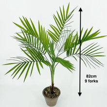 Load image into Gallery viewer, Green Artificial Palm Leaves Plastic Tropical Tree Fake  Indoor Outdoor Garden Home Outdoor Decorations
