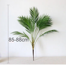 Load image into Gallery viewer, Green Artificial Palm Leaves Plastic Tropical Tree Fake  Indoor Outdoor Garden Home Outdoor Decorations
