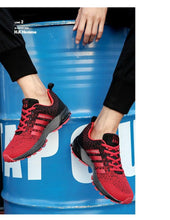 将图片加载到图库查看器，Green Breathable Mens Running Sneakers Outdoor Marathon Lightweight Running Mens Sport Shoes Athletic Footwear Breathable Comfortable Athletic Sport Sneakers
