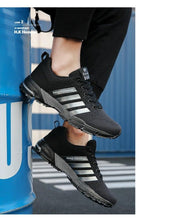 将图片加载到图库查看器，Green Breathable Mens Running Sneakers Outdoor Marathon Lightweight Running Mens Sport Shoes Athletic Footwear Breathable Comfortable Athletic Sport Sneakers
