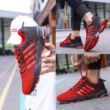 将图片加载到图库查看器，Green Breathable Mens Running Sneakers Outdoor Marathon Lightweight Running Mens Sport Shoes Athletic Footwear Breathable Comfortable Athletic Sport Sneakers

