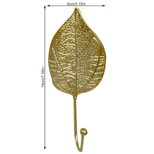 Load image into Gallery viewer, Green Gold Single Leaf Hanging Coat Hook Mini Wall Key Hook Home Decoration Modern Home Hanger Leaf Shape Coat Hooks Wall Mounted Hooks

