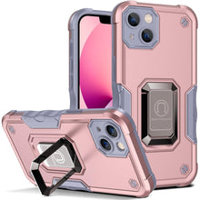 Load image into Gallery viewer, Green Shockproof Armor Case for iPhone 13 Pro Max 13 mini Ring Stand Phone Back Cover for iPhone 12 11 Pro Max Kickstand Case Built-in 360° Rotating Ring Kickstand Magnetic Case
