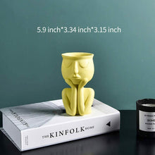 Load image into Gallery viewer, Greneric Character Portrait Flower Pot Resin Succulents Plant Pot
