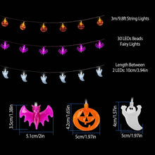将图片加载到图库查看器，Halloween 30 LED String Lights
