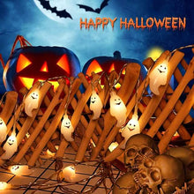 将图片加载到图库查看器，Halloween Cute Ghost LED String Lights Upholstery Lights
