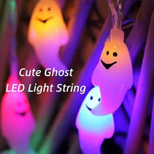 将图片加载到图库查看器，Halloween Cute Ghost LED String Lights Upholstery Lights
