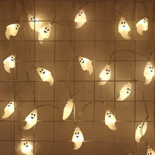将图片加载到图库查看器，Halloween Cute Ghost LED String Lights Upholstery Lights
