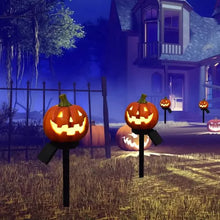 Load image into Gallery viewer, Halloween Jack-o '-lantern Solar Light
