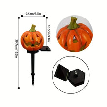Load image into Gallery viewer, Halloween Jack-o '-lantern Solar Light
